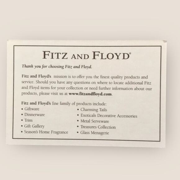 Fitz & Floyd Boxed Vintage Santa Claus Canape Plate Decor Wonderland Collection - Picture 5 of 7